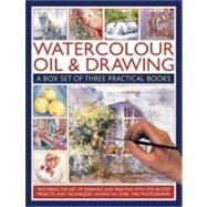 Watercolor Oils & Drawing Box Set Mastering the art of drawing and painting with step-by-step projects and techniques shown in over 1400 photographs by Sidaway, Ian; Jelbert, Wendy; Hoggett, Sarah, 9780754823810
