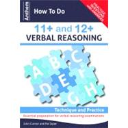 Anthem How to Do 11+ and 12+ Verbal Reasoning by Connor, John; Soper, Pat, 9780857283825