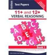 Anthem Test Papers in 11+ and 12+ Verbal Reasoning by Connor, John F.; Soper, Pat, 9780857283832