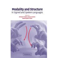 Modality and Structure in Signed and Spoken Languages by Edited by Richard P. Meier , Kearsy Cormier , David Quinto-Pozos, 9780521803854