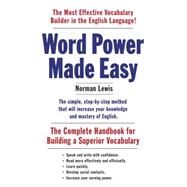 Word Power Made Easy,Lewis, Norman,9781101873854
