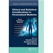 Clinical and Statistical Considerations in Personalized Medicine by Carini; Claudio, 9781466593862
