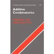 Additive Combinatorics by Terence Tao , Van H. Vu, 9780521853866