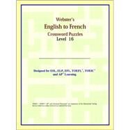 Webster's English to French Crossword Puzzles by ICON Reference, 9780497253868