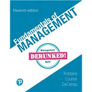 MyLab Management with Pearson eText -- Access Card -- for Fundamentals of Management by Robbins, Stephen; Coulter, Mary; De Cenzo, David A., 9780135183878
