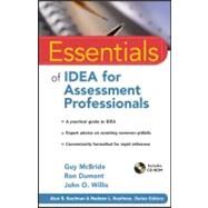 Essentials of IDEA for Assessment Professionals by McBride, Guy; Dumont, Ron; Willis, John O.; Kaufman, Alan S.; Kaufman, Nadeen L., 9780470873922