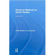 Research Methods for Sports Studies by Gratton; Chris, 9780415493925