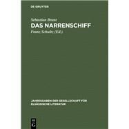Das Narrenschiff by Brant, Sebastian; Schultz, Franz; Locher, Jakob, 9783111273938