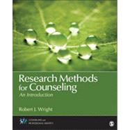 Research Methods for Counseling : An Introduction by Wright, Robert J., 9781452203942