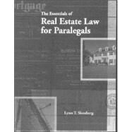 The Essentials of Real Estate Law for Paralegals by Slossberg, Lynn T., 9780766803954