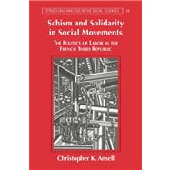 Schism and Solidarity in Social Movements: The Politics of Labor in the French Third Republic by Christopher K. Ansell, 9780521033961