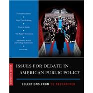 Issues for Debate in American Public Policy by Cq Researcher, 9781544303970