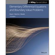 Elementary Differential Equations and Boundary Value Problems, 11th Edition [Rental Edition] by Boyce, William E.; DiPrima, Richard C.; Meade, Douglas B., 9781119503972