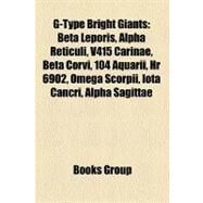 G-type Bright Giants by , 9781157663980