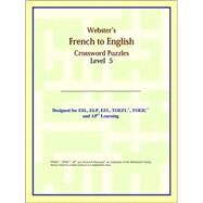 Webster's French to English Crossword Puzzles by ICON Reference, 9780497253981