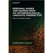 Personal Names and Naming from an Anthropological-Linguistic Perspective by Sambulo Ndlovu, 9783112213988