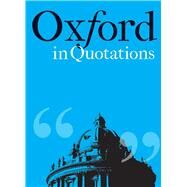 Oxford in Quotations by Bodleian Library, 9781851244003