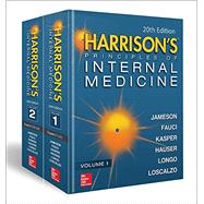 Harrison's Principles of Internal Medicine, Twentieth Edition (Vol.1 & Vol.2) by Larry Jameson, J.; Fauci, Anthony; Kasper, Dennis; Hauser, Stephen; Longo, Dan; Loscalzo, Joseph, 9781259644030