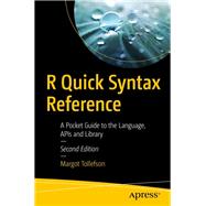 R Quick Syntax Reference by Tollefson, Margot, 9781484244043