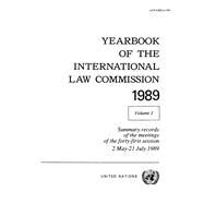 Yearbook of the International Law Commission 1989 by United Nations International Law Commission, 9789211334050