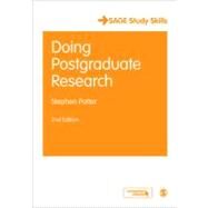 Doing Postgraduate Research by Stephen Potter, 9781412924054