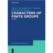 Characters of Finite Groups by Berkovich, Yakov G.; Kazarin, Lev S.; Zhmud', Emmanuel M., 9783110224061