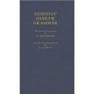 Gesenius' Hebrew Grammar,Gesenius, H. F. W.; Kautzsch,...,9780198154068