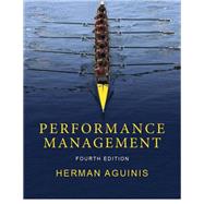 Performance Management by Herman Aguinis, 9780998814087