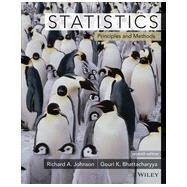 Statistics Principles and Methods by Johnson, Richard A.; Bhattacharyya, Gouri K., 9780470904114