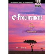 e-Procurement From Strategy to Implementation by Neef, Dale, 9780130914118
