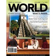 WORLD, Volume 1 (with Review Cards and History CourseMate with eBook, Wadsworth World History Resource Center 2-Semester Printed Access Card) by Lockard, Craig A., 9781439084120