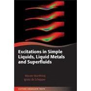 Excitations in Simple Liquids, Liquid Metals and Superfluids by Montfrooij, Wouter; de Schepper, Ignatz, 9780199564125