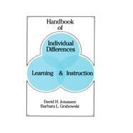 Handbook of Individual Differences, Learning, and Instruction by Jonassen; David H., 9780805814125