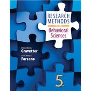 Research Methods for the Behavioral Sciences by Gravetter, Frederick J; Forzano, Lori-Ann B., 9781305104136
