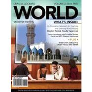 WORLD, Volume 2 (with Review Cards and CourseMate, 1 term (6 months), Wadsworth World History Resource Center 2-Semester Printed Access Card) by Lockard, Craig A., 9781439084137