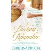A Duchess to Remember by Brooke, Christina, 9780312534141