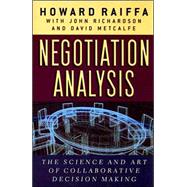 Negotiation Analysis by Raiffa, Howard, 9780674024144