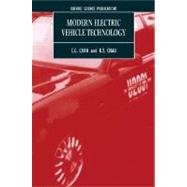 Modern Electric Vehicle Technology by Chan, C. C.; Chau, K. T., 9780198504160