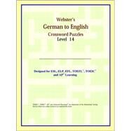Webster's German to English Crossword Puzzles by ICON Reference, 9780497254162