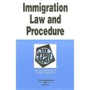 Immigration Law and Procedure in a Nutshell by Weissbrodt, David S., 9780314154163