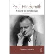 Paul Hindemith: A Research and Information Guide by Luttmann; Stephen, 9780415994163