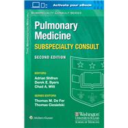 The Washington Manual Pulmonary Medicine Subspecialty Consult by Shifren, Adrian; Byers, Derek E.; Witt, Chad A., 9781451114171