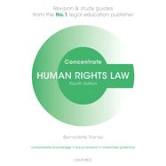 Human Rights Law Concentrate Law Revision and Study Guide by Rainey, Bernadette, 9780198794172