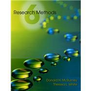 Research Methods (with InfoTrac) by McBurney, Donald H.; White, Theresa L., 9780534524180