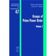 Groups of Prime Power Order by Berkovich, Yakov, 9783110204193