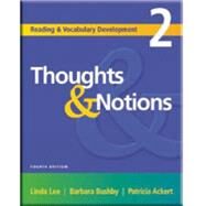 Reading and Vocabulary Development 2: Thoughts & Notions by Ackert, Patricia; Lee, Linda, 9781413004199