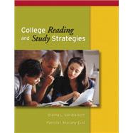 College Reading and Study Strategies (with InfoTrac) by Van Blerkom, Dianna L.; Mulcahy-Ernt, Patricia I., 9780534584207