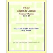 Webster's English to German Crossword Puzzles by ICON Reference, 9780497254216