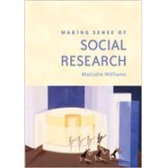 Making Sense of Social Research by Malcolm Williams, 9780761964216