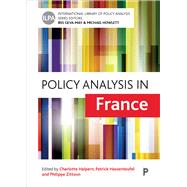 Policy Analysis in France by Halpern, Charlotte; Hassenteufel, Patrick; Zittoun, Philippe, 9781447324218